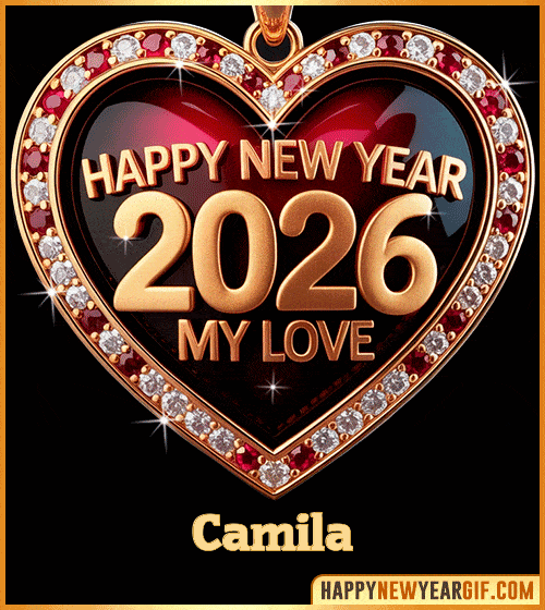 Happy New Year 2026 My Love gif Camila