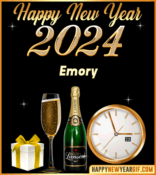 Happy New Year 2024 Emory gif