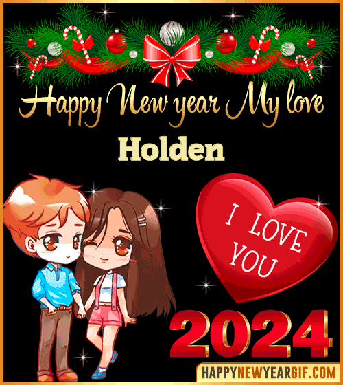 Happy New Year 2024 Holden gif