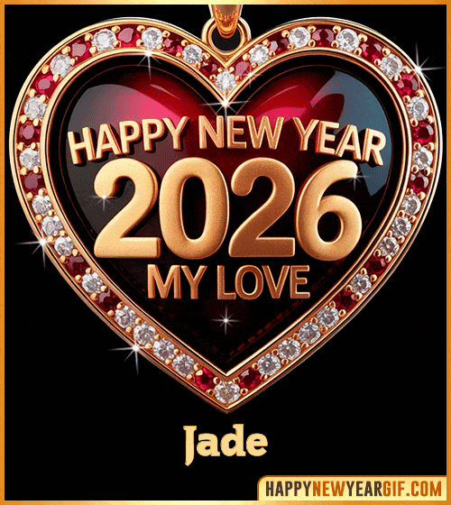 GIF Happy New Year 2026 My Love gif Jade