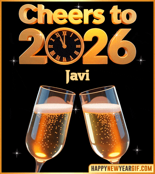 GIF Cheers 2026 toast gif Javi