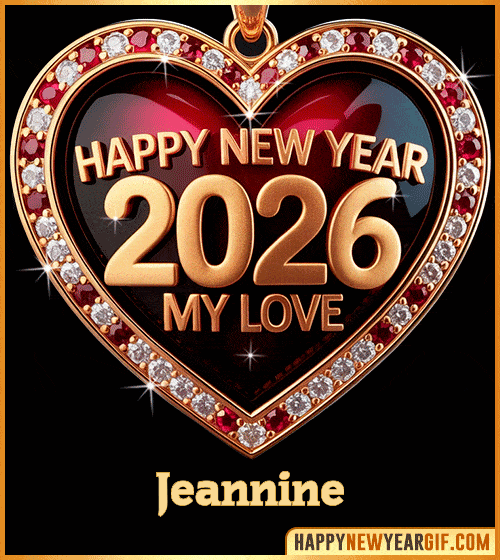 GIF Happy New Year 2026 My Love gif Jeannine