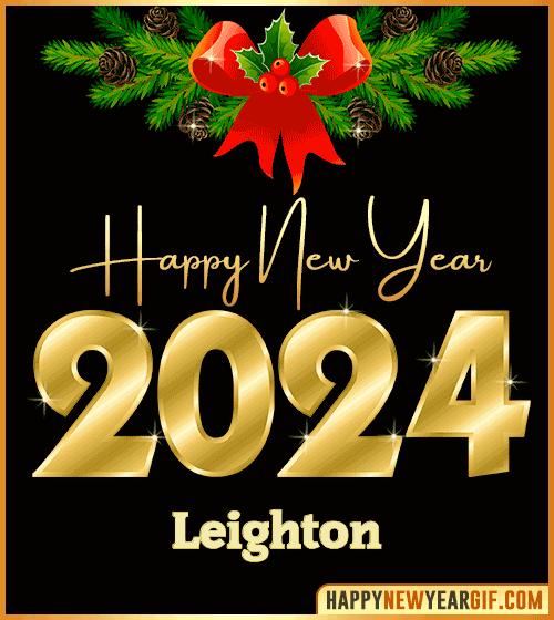 Happy New Year 2024 Wishes Gif Leighton