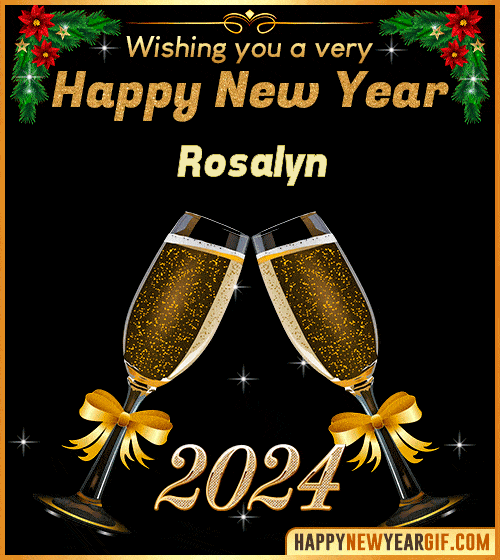 Happy New Year 2024 GIF Wishes With Name 🥂