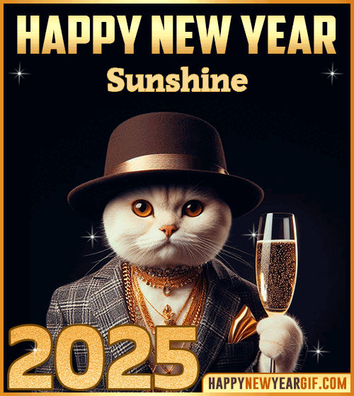 Happy New Year 2025 Sunshine gif