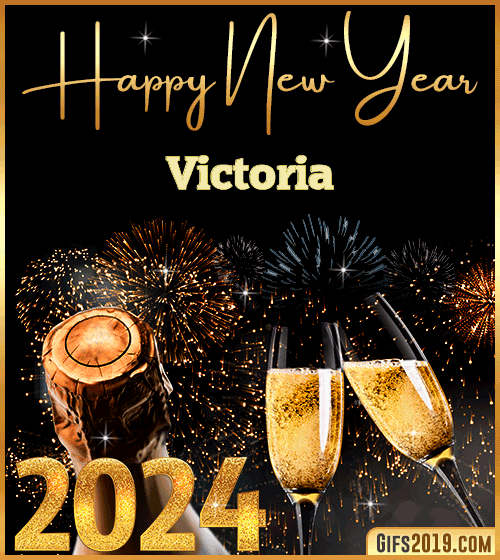 Happy New Year 2024 Victoria gif