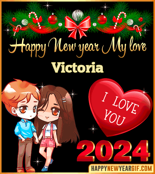 Happy New Year 2024 Victoria gif