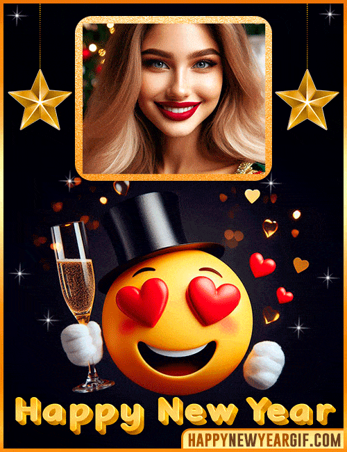 Create a Personalized 2024 New Year Emoticon GIF Frame