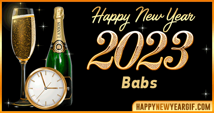 Happy New Year 2023 Babs GIF