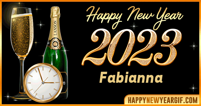 Happy New Year 2023 Fabianna GIF