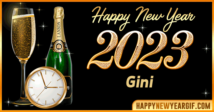Happy New Year 2023 Gini GIF