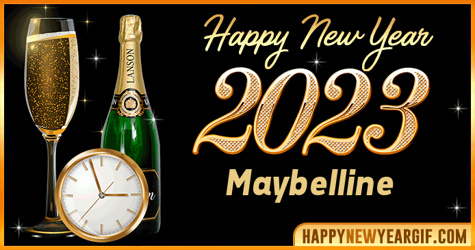 Happy New Year 2023 Maybelline GIF