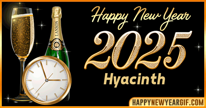 Happy New Year 2025 Hyacinth GIF