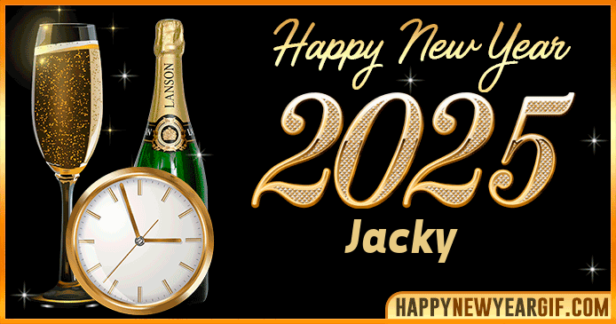 Happy New Year 2025 Jacky GIF