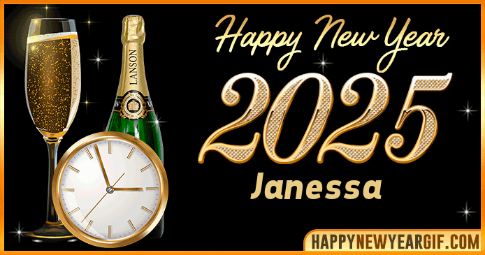 Happy New Year 2025 Janessa GIF