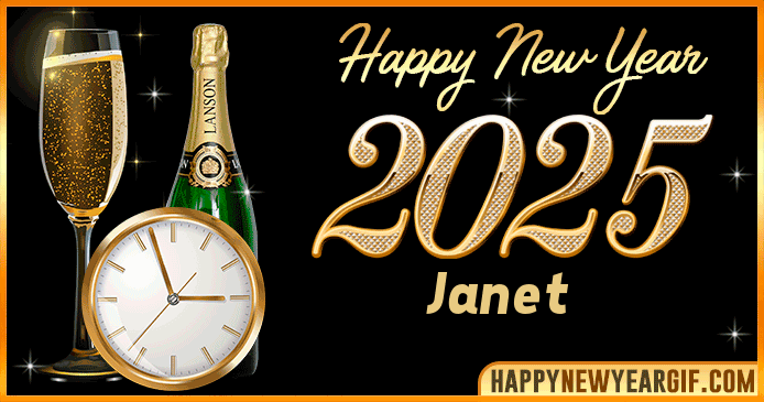 Happy New Year 2025 Janet GIF