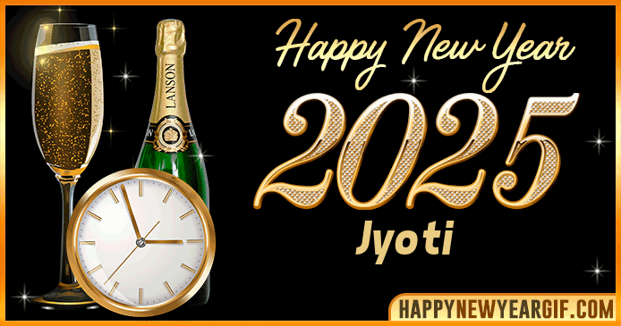Happy New Year 2025 Jyoti GIF