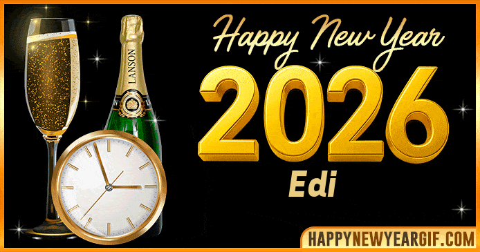 Happy New Year 2026 Edi GIF