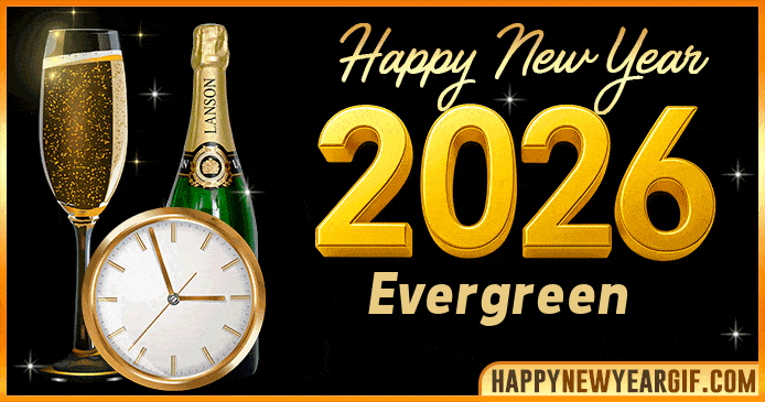 Happy New Year 2026 Evergreen GIF