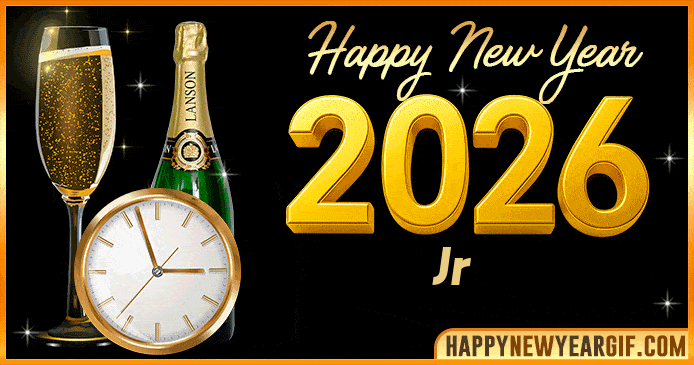 Happy New Year 2026 Jr GIF