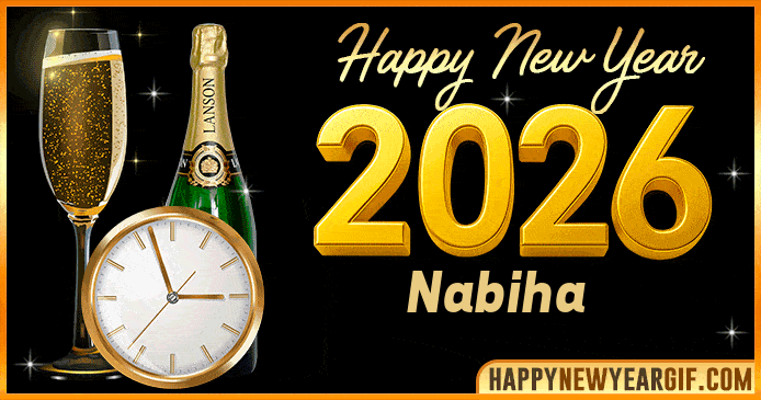 Happy New Year 2026 Nabiha GIF