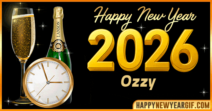 Happy New Year 2026 Ozzy GIF