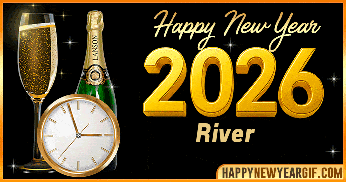 Happy New Year 2026 River GIF