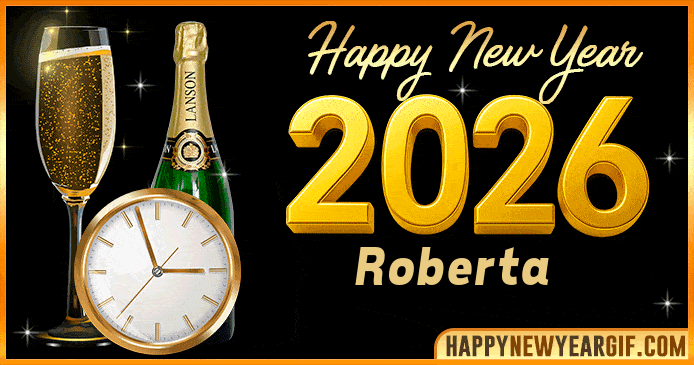 Happy New Year 2026 Roberta GIF