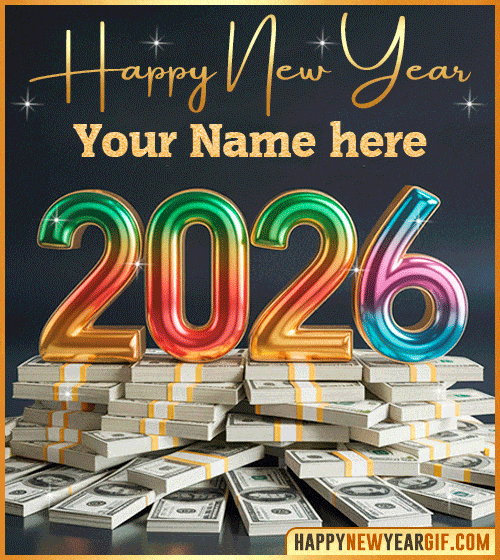 Happy New Year 2026 Animated with name edit