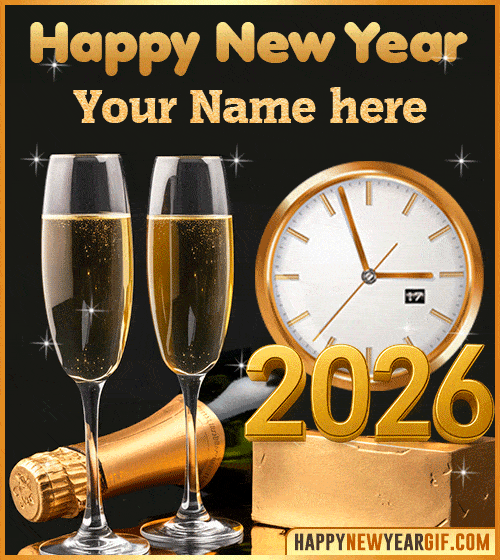 Happy New Year 2026 Wishes with name edit