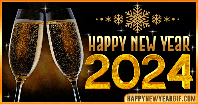 Best Happy New Year 2024 GIFs, Wishes, and Images