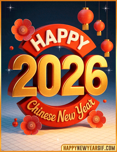 2026 happy new year chinese gif