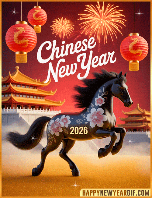 animated horse 2026 celebration