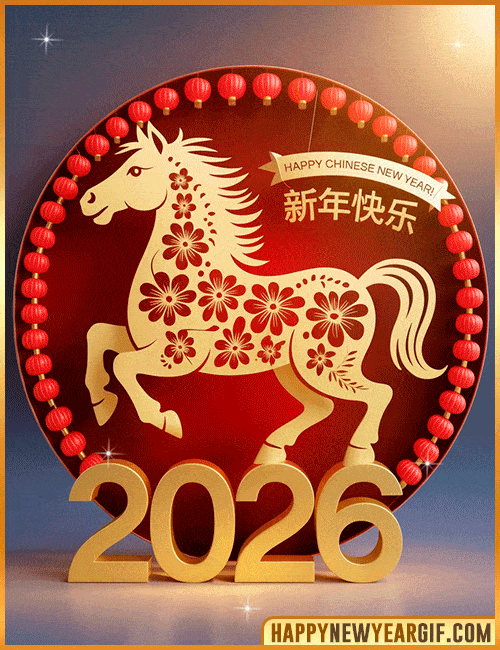 animated horse 2026 lunar new year