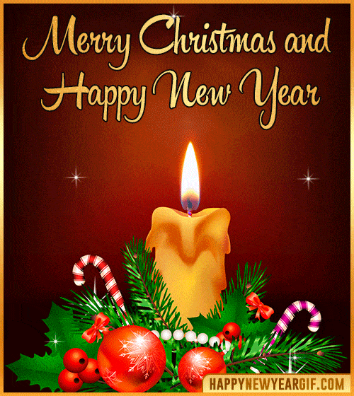 animated images of merry christmas and new year