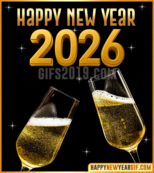 best happy new year 2026 gif animated