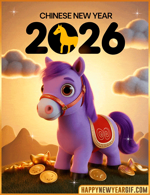 chinese new year 2026 horse animation