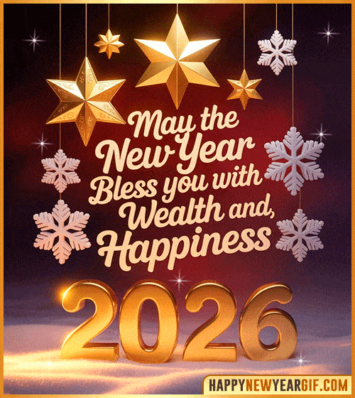 gif merry christmas and new year 2026