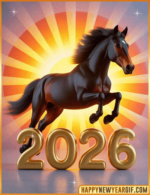 golden horse 2026 animated wallpaper