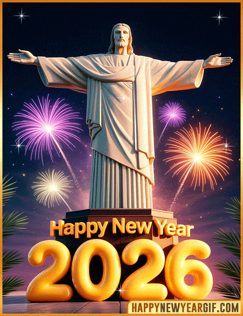 happy new year 2026 gif animated