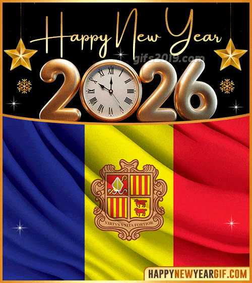 happy new year 2026 gif flag of andorra