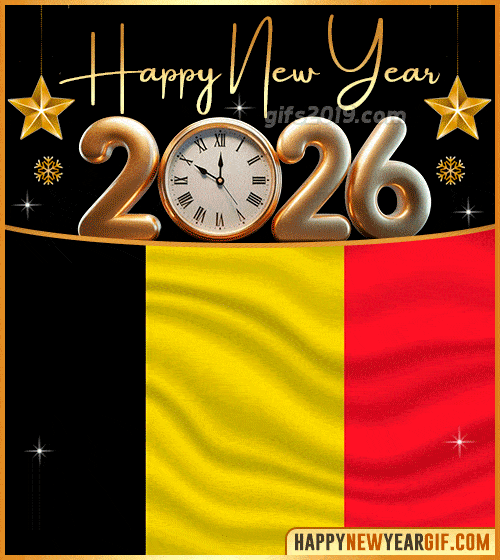 happy new year 2026 gif flag of belgica