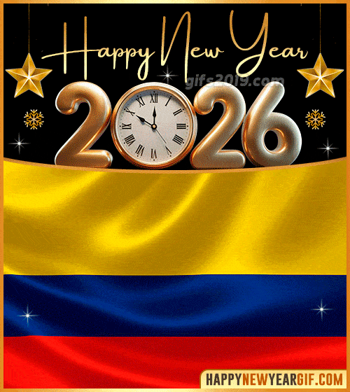 happy new year 2026 gif flag of colombia