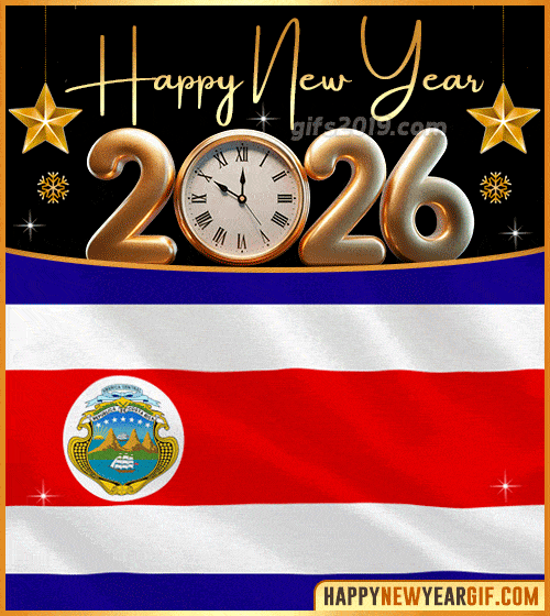 happy new year 2026 gif flag of costa rica