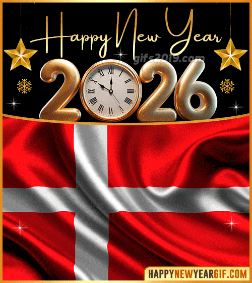 happy new year 2026 gif flag of dinamarca