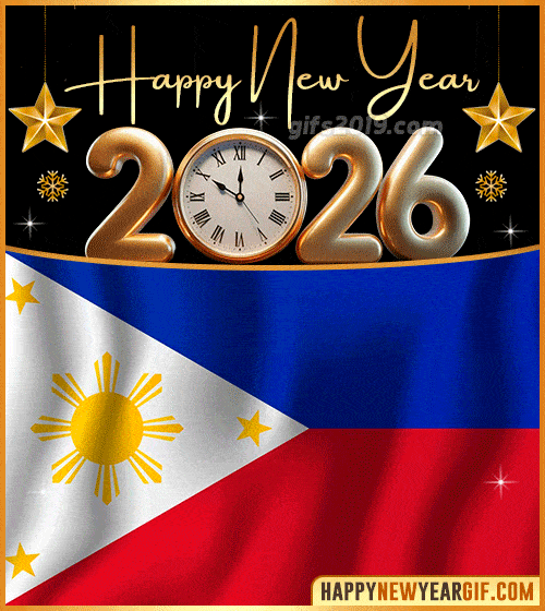 happy new year 2026 gif flag of filipinas