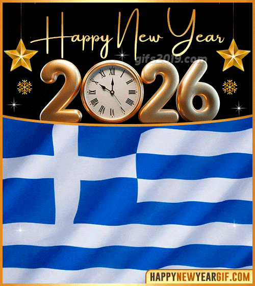 happy new year 2026 gif flag of grecia