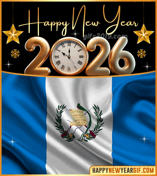 happy new year 2026 gif flag of guatemala