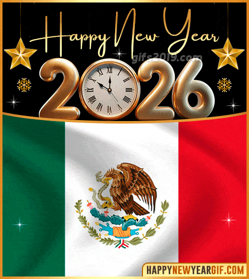 happy new year 2026 gif flag of mexico