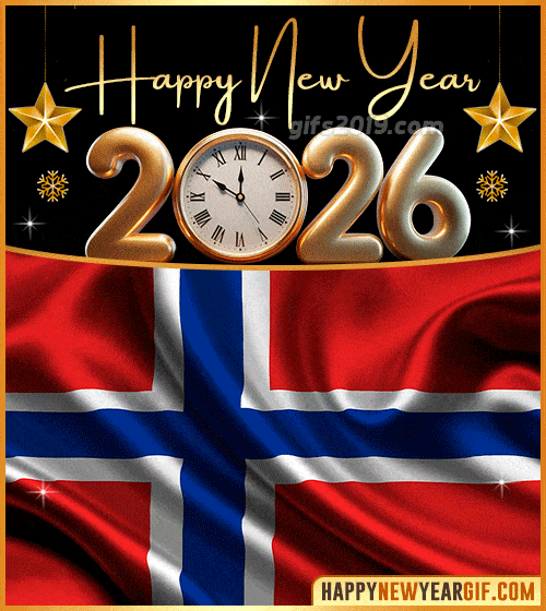 happy new year 2026 gif flag of noruega